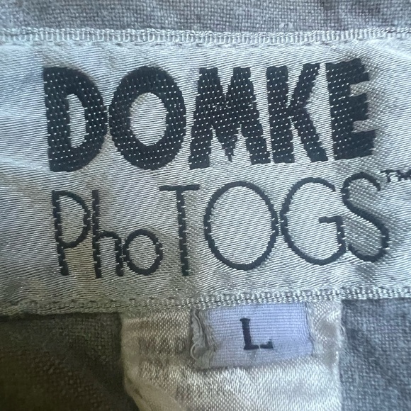 Domke Photogs Men’s VEST field utility jacket long Size Large Khaki Green - Picture 3 of 4